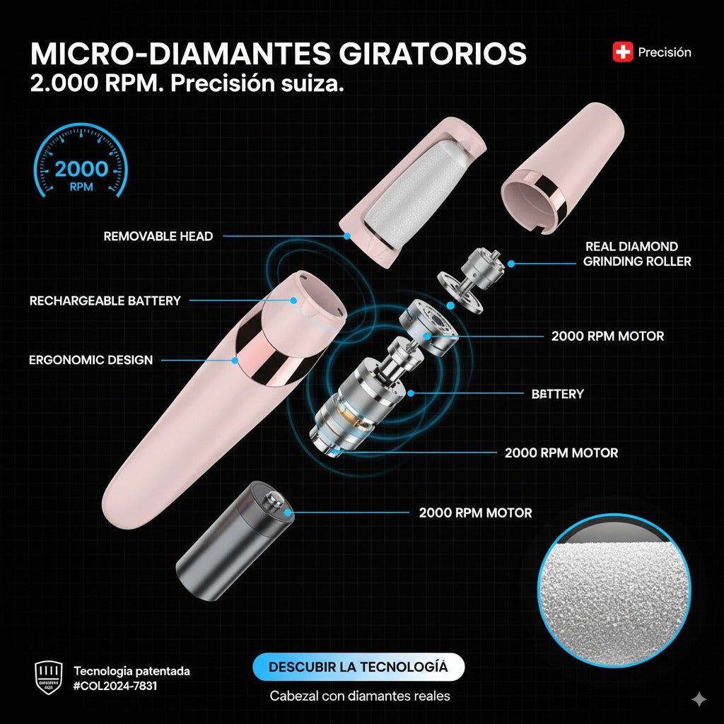 PediPerfect: Lima Electrónica y Removedor de Callos™ (A) - novio™